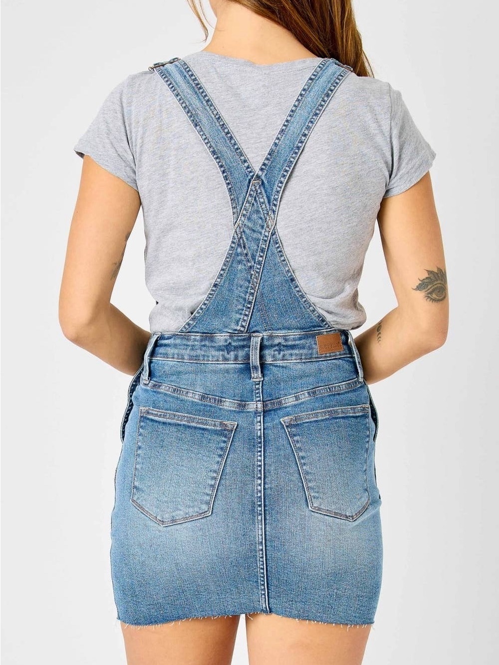 Judy Blue Light Blue Denim Overall Skirt - Picture 3 of 3